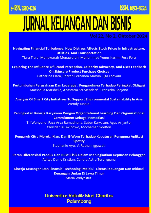 					View Vol. 22 No. 2 (2024): Jurnal Keuangan Dan Bisnis Volume 22, Number 2, October 2024
				